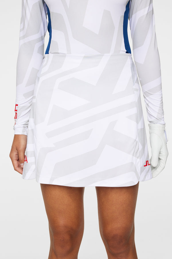 Gisele Skirt Print / US Golf White