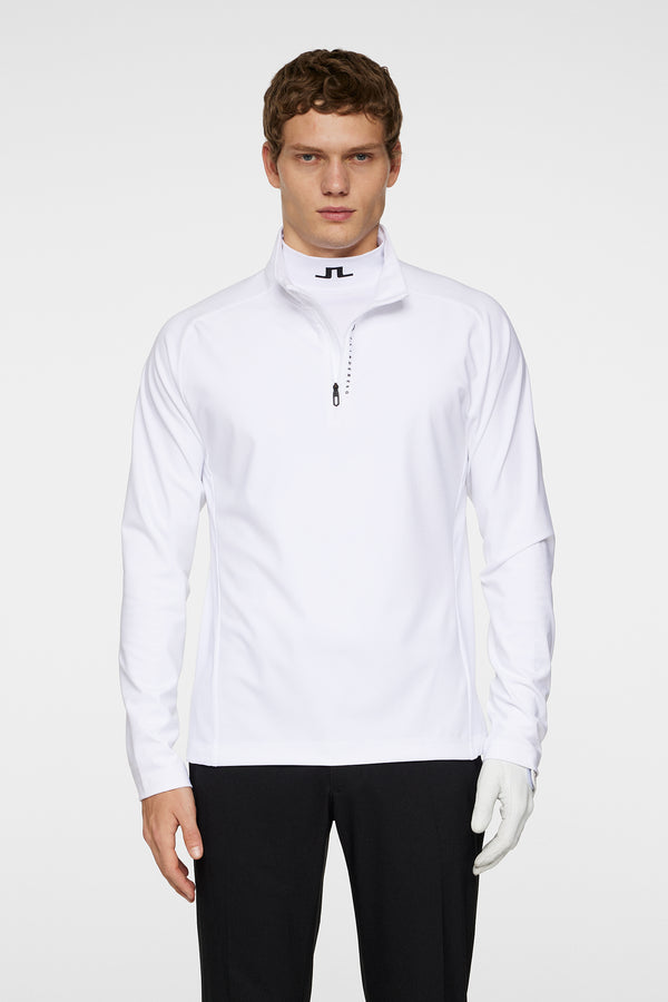 Mathias Zip Mid Layer / White