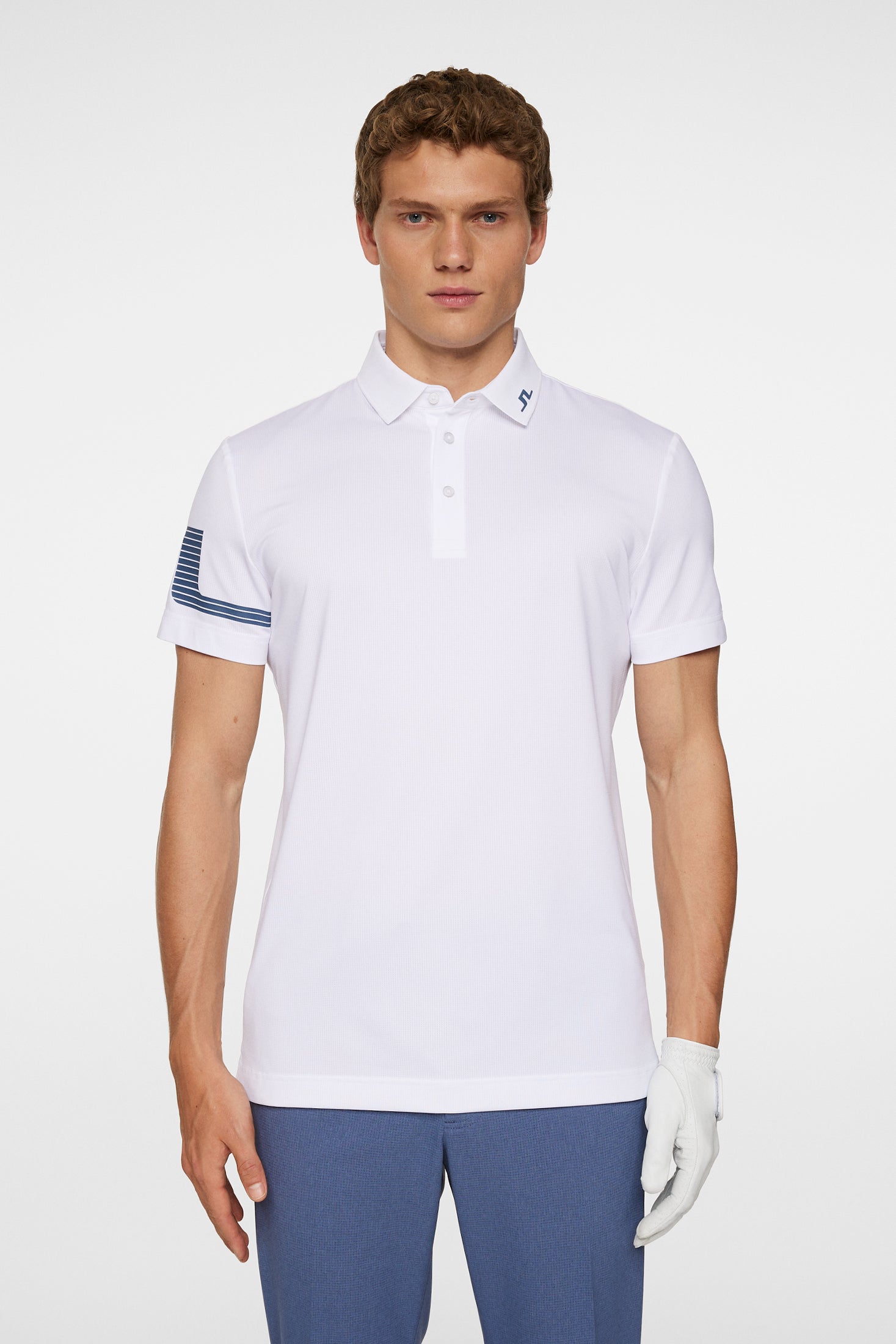 Heath Strike Polo / White – J.Lindeberg EU