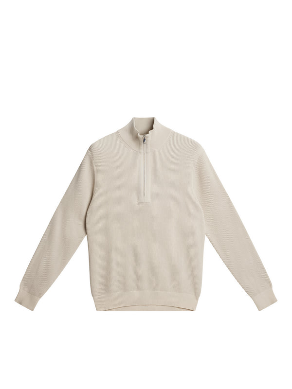 Alex Half Zip Knitted Sweater / Moonbeam