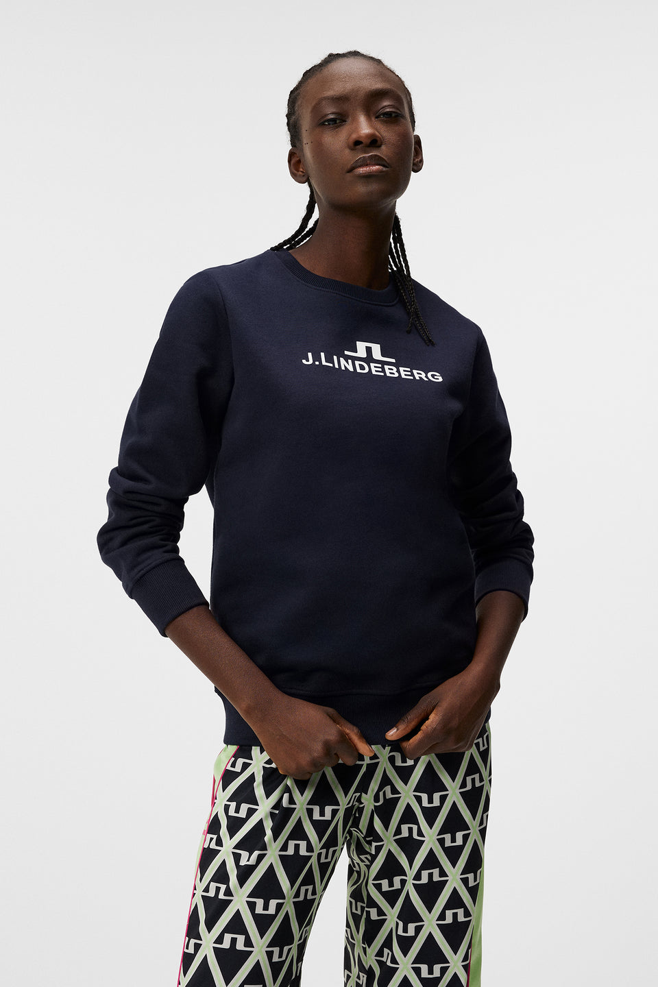 W Alpha Crew Neck / JL Navy