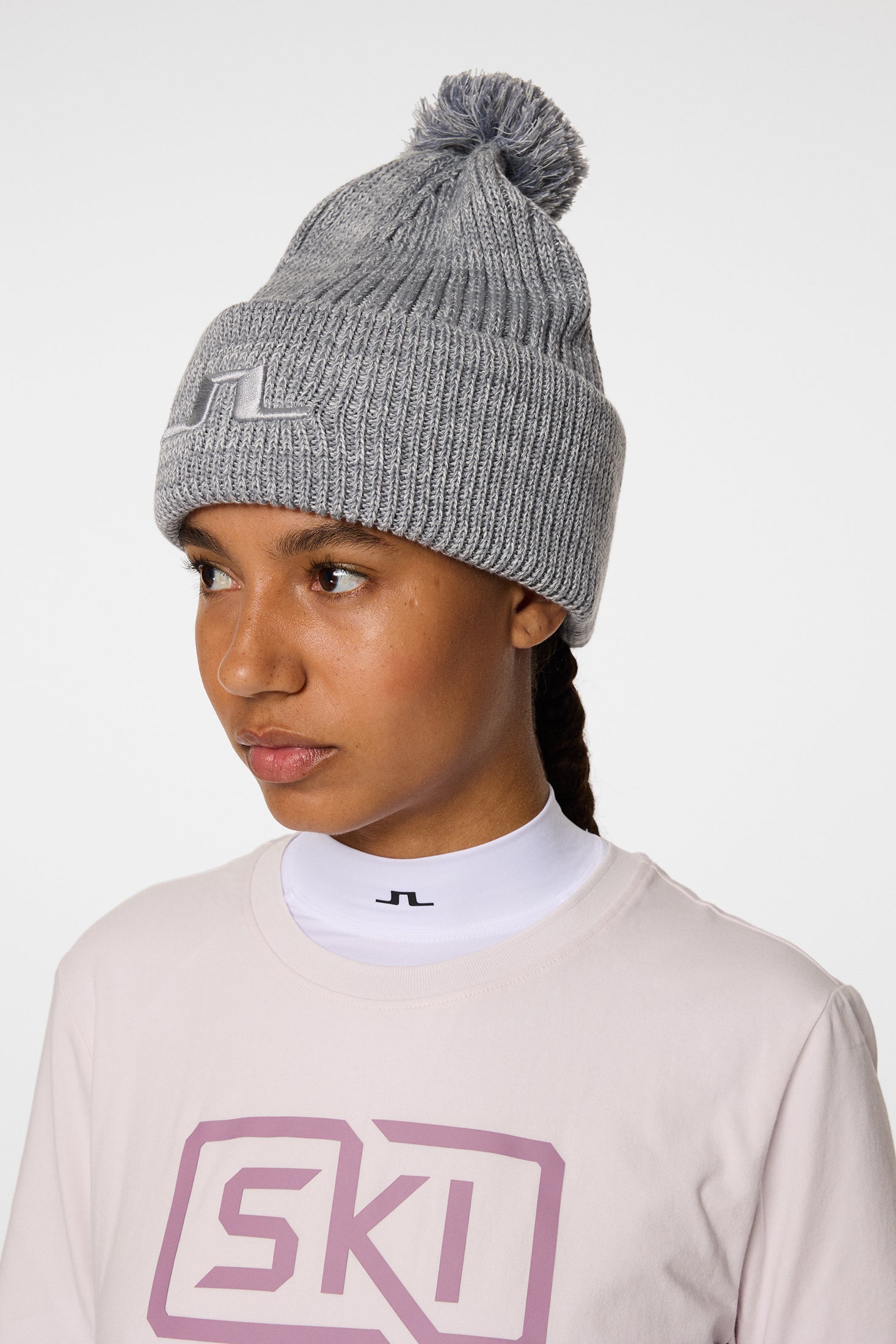 Grace Beanie / Light Grey Melange – J.Lindeberg EU