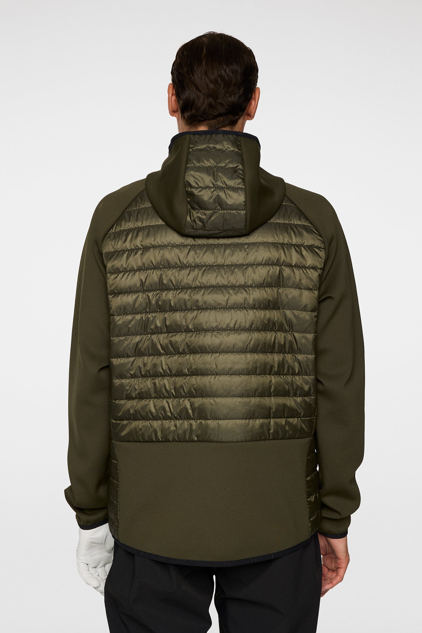 Hayden Quilt Hybrid Hood / Forest Green – J.Lindeberg EU