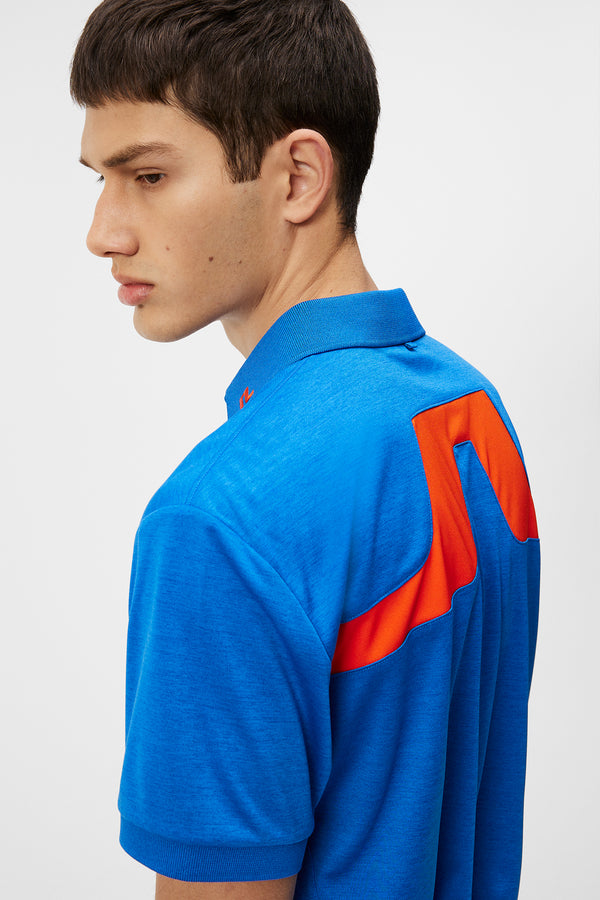 KV Regular Fit Polo / Nautical Blue Melange