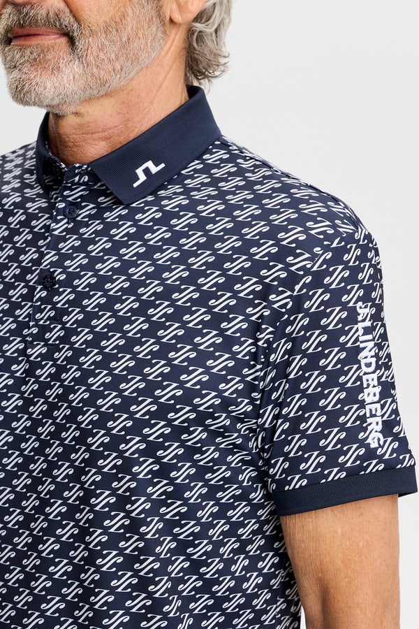 Tour Tech Print Polo / Bunker Fade Navy Set M
