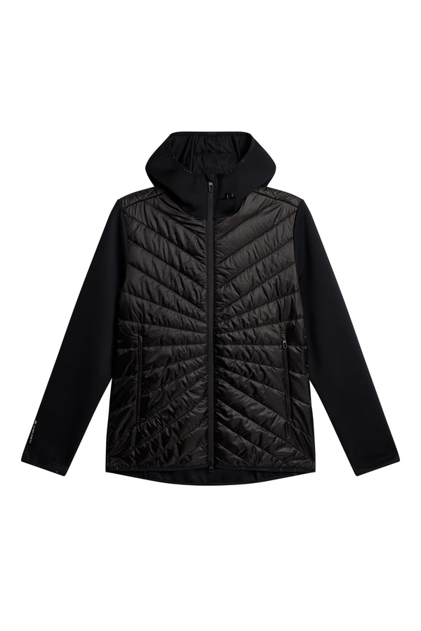 Madde Quilt Hybrid Hood / Black