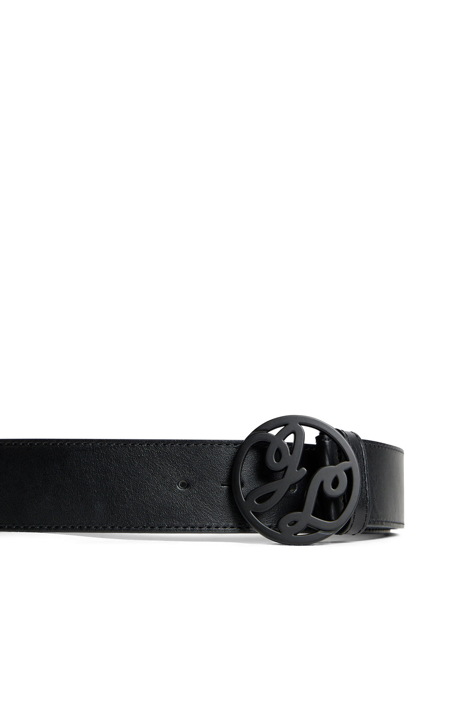 KAM Men's Leather Trousers Belt – Black, Pin Buckle, Fits 64-66 Inch Waist
