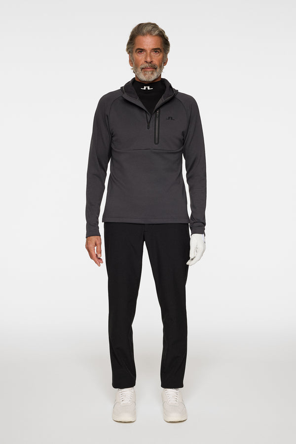 Adam Quarter Zip Hood / Asphalt