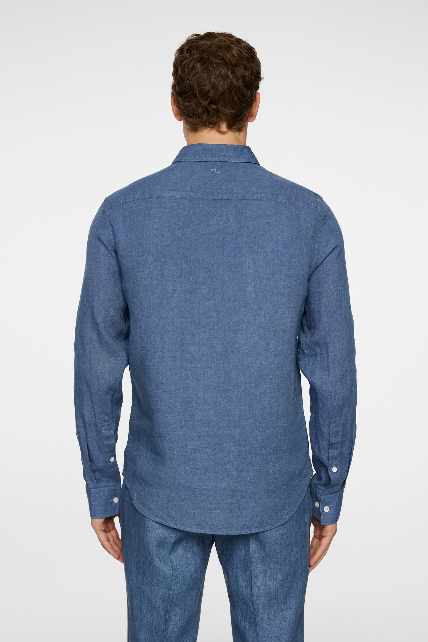Slim LS Linen Melange Shirt / Rain Washed