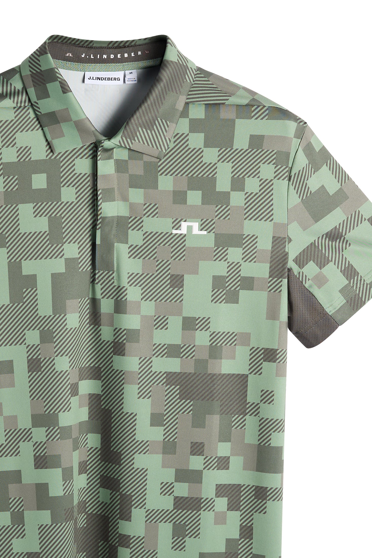 Dario Tour Print Polo / Tour 26 Tonal Green L – J.Lindeberg EU