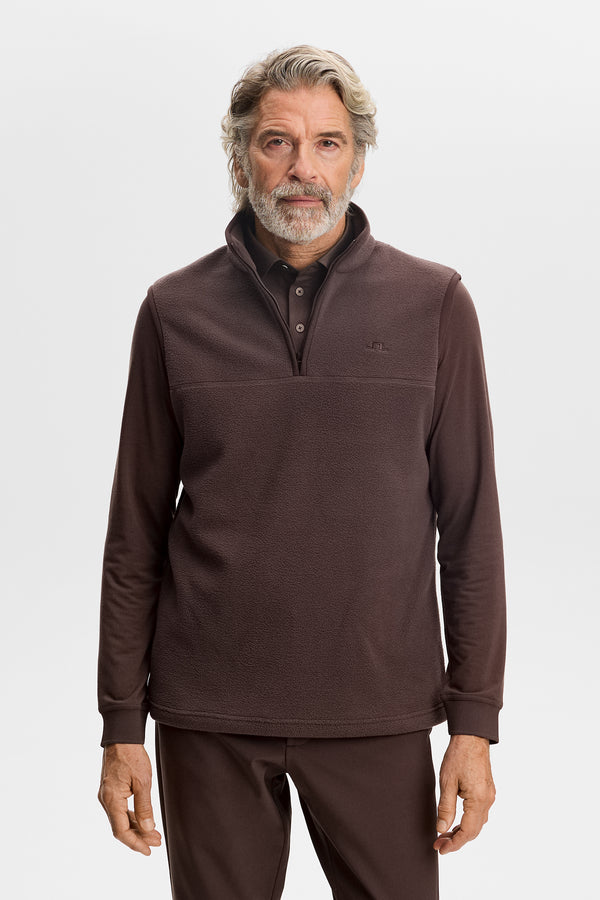 Fleece Mid Vest / Seal Brown