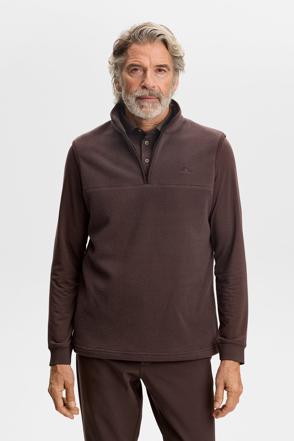 Fleece Mid Vest / Seal Brown