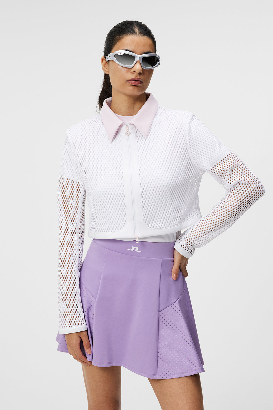 Tory 3D Mesh Jacket / White