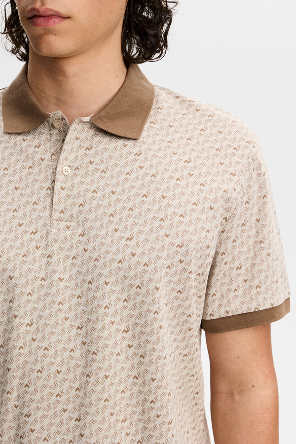 Devon Jacquard Polo / Bias Bridge Micro Moon Brindle