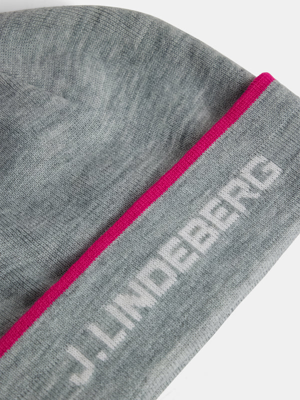 Stripe Beanie / Light Grey Melange