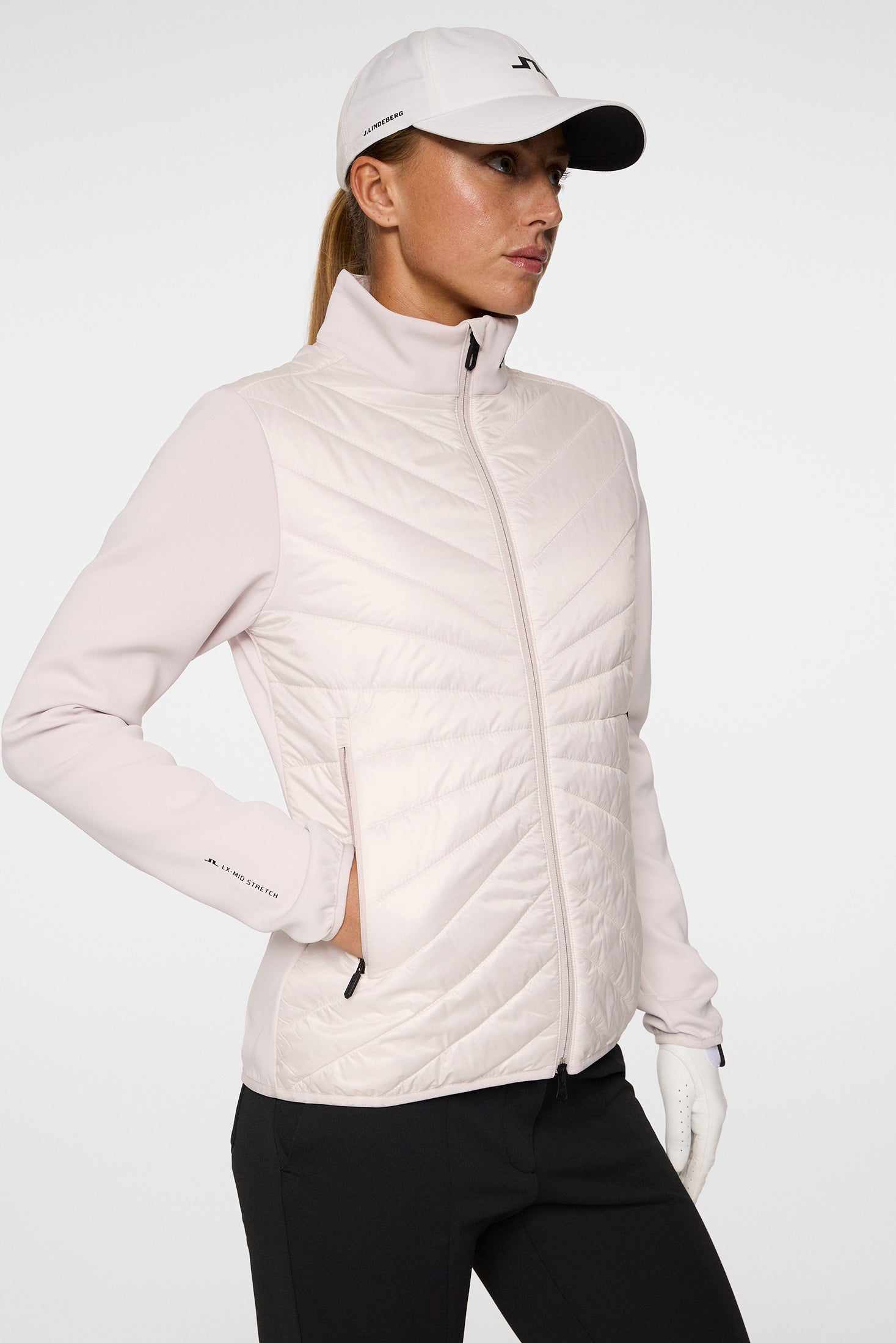 Madde Quilt Hybrid Jacket / Grey Lilac | J.Lindeberg Official