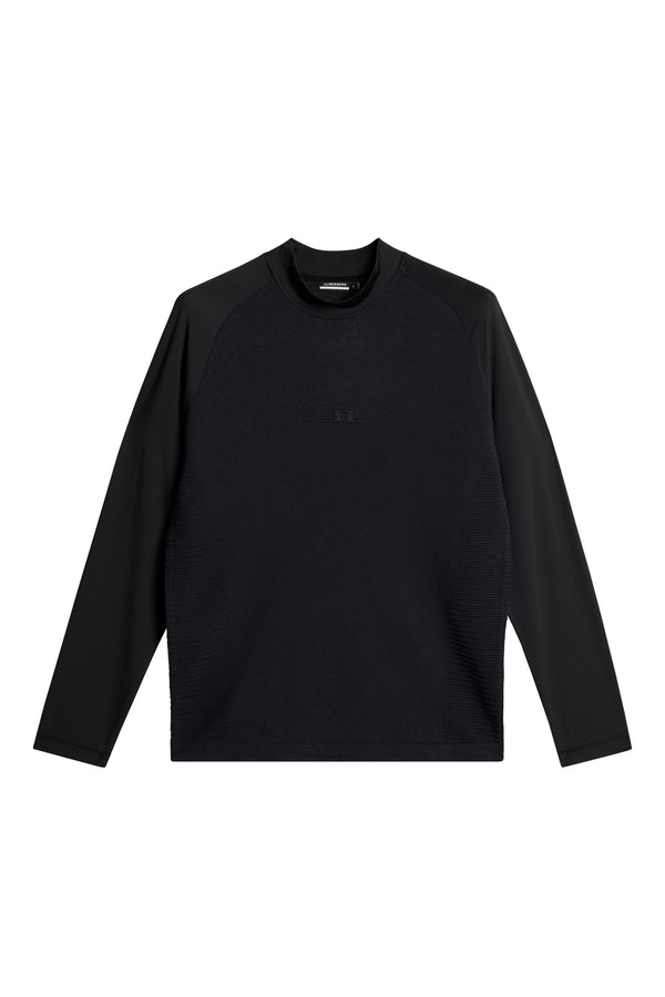 Gael Hybrid Knit Sweater / Black