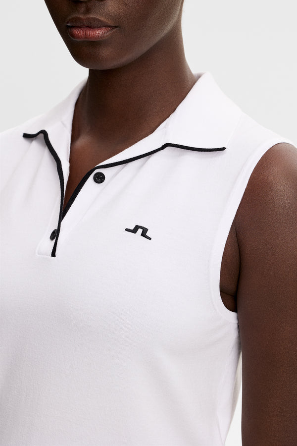 30Y Becca Knit Polo / White