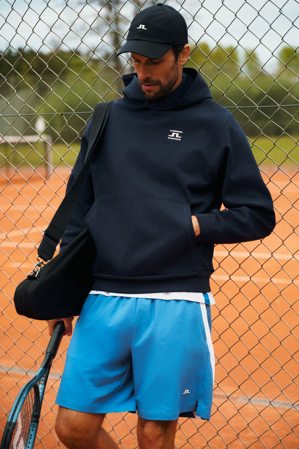 Club Printed Hood / JL Navy