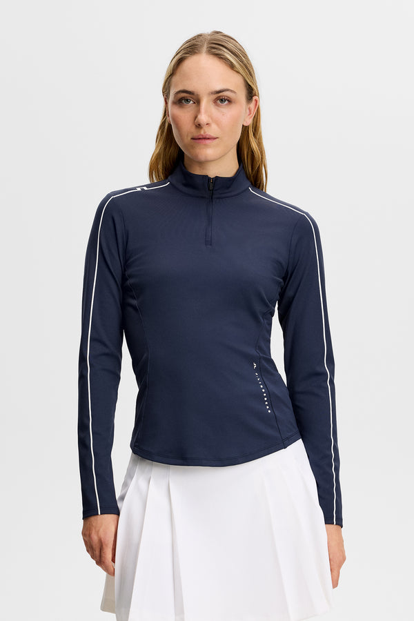 Adiola Quarter Zip Mid Layer / JL Navy