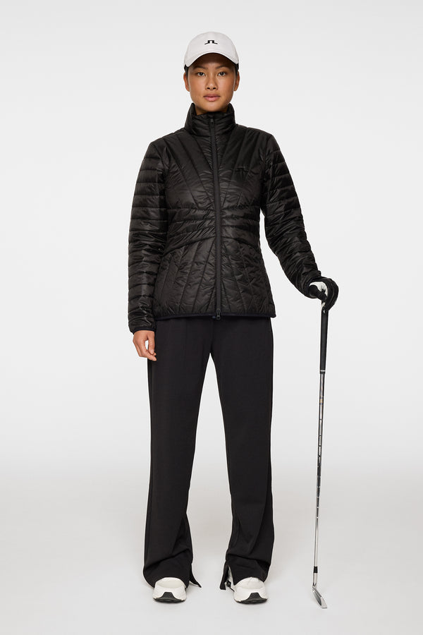 Marble Quilted Jacket / Black