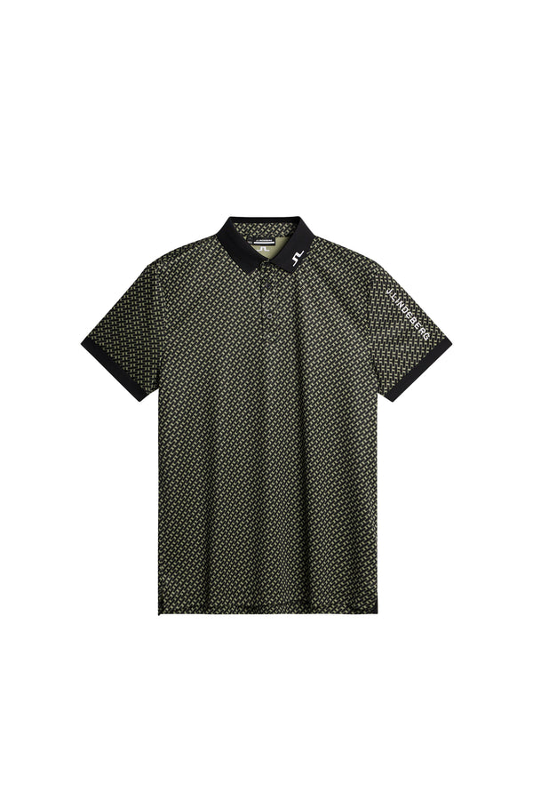 Tour Tech Print Polo / Tour Geo Olive S