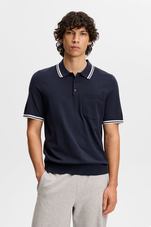 Ramon Knit SS Polo / JL Navy