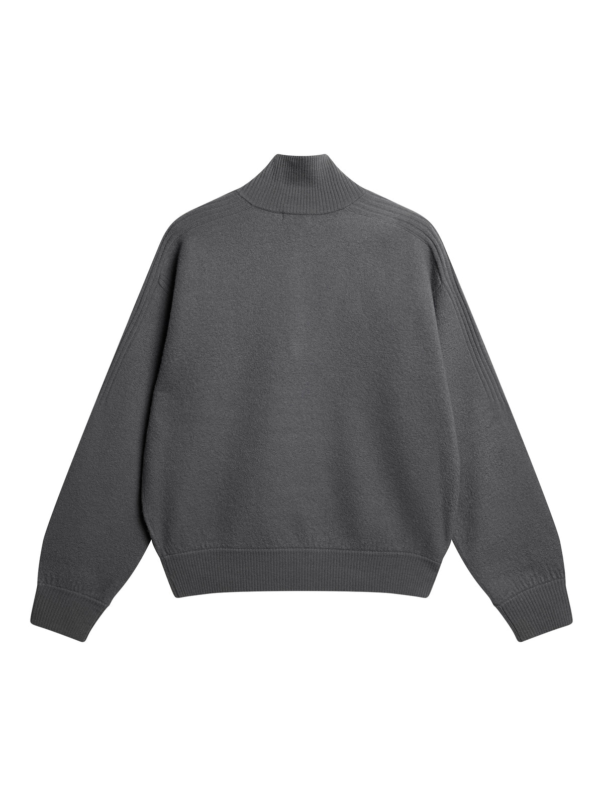 Bon Boiled Wool Quarter Zip Lava Smoke J Lindeberg Bon boiled wool quarter zip lava smoke j lindeberg