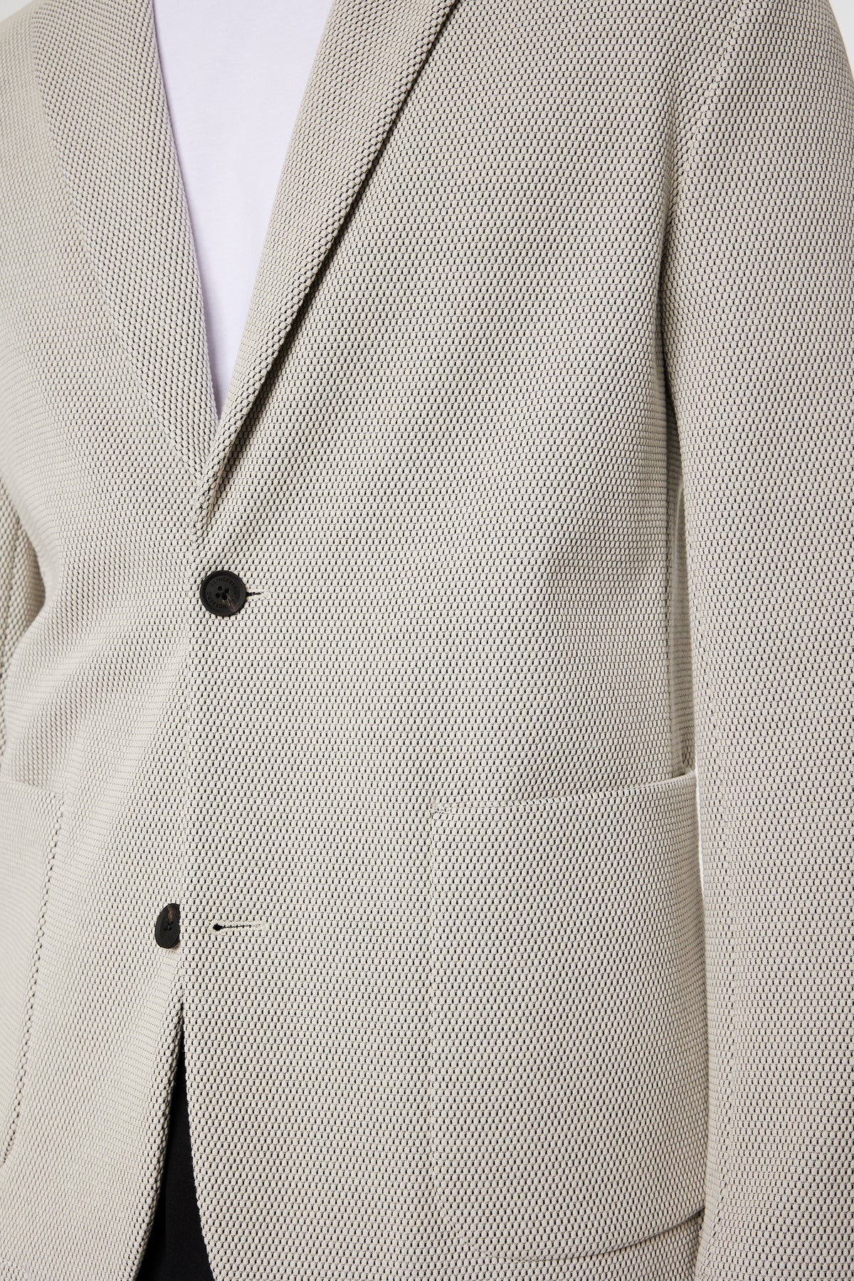 Calvon 3D pique Blazer / Moonbeam