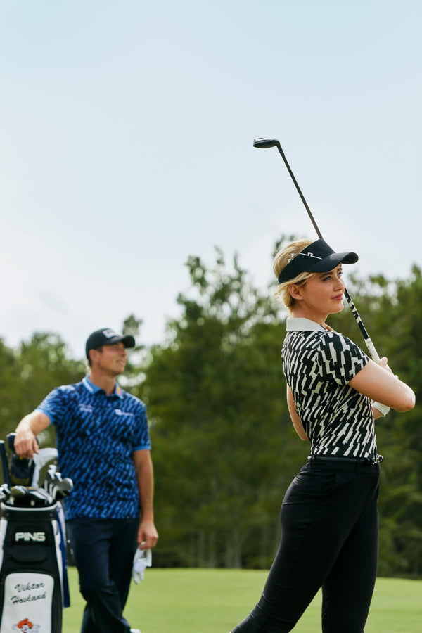 Tour Tech Print Polo / Oak Moonbeam M