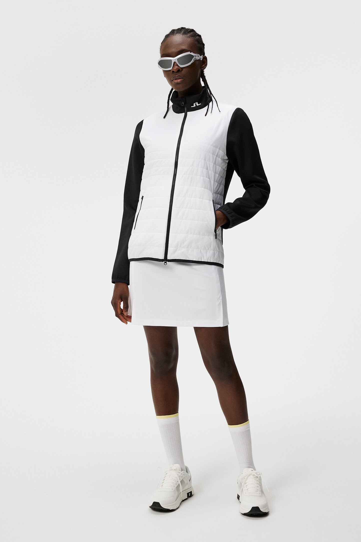 Martina Quilt Hybrid Jacket / White