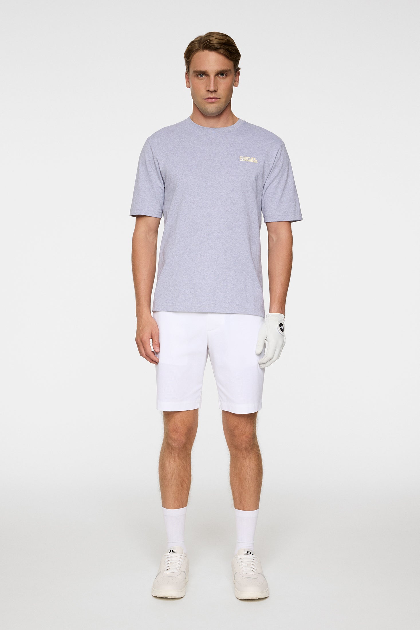 Graphic T-Shirt / Medium Grey Melange – J.Lindeberg EU
