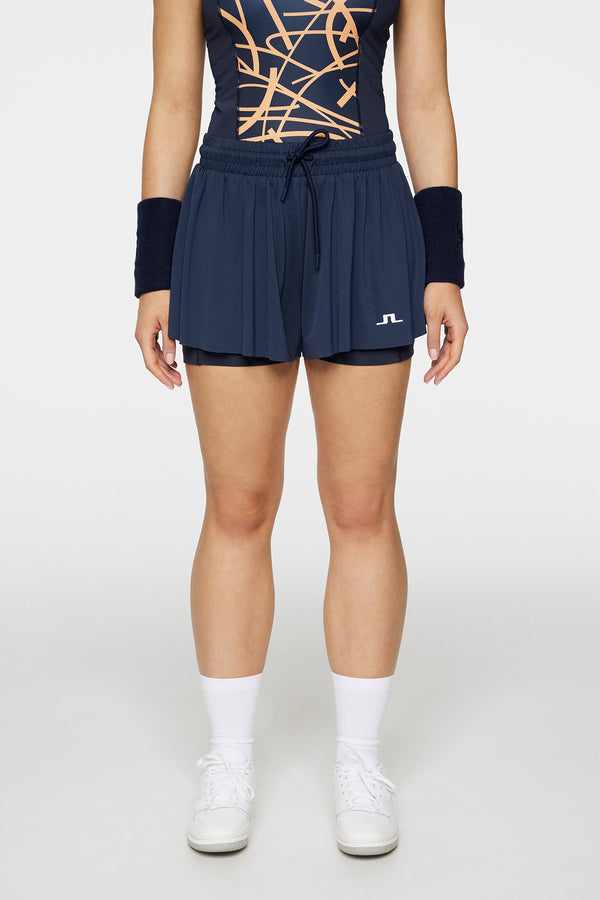 Paulina Jersey Shorts / JL Navy