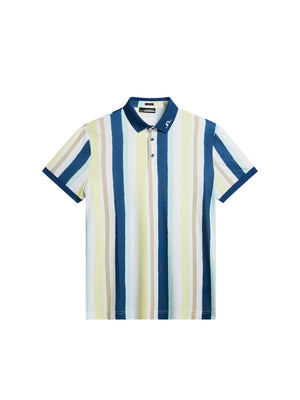 Tour Tech Reg Fit Print Polo / Painted Stripe Wax Yellow