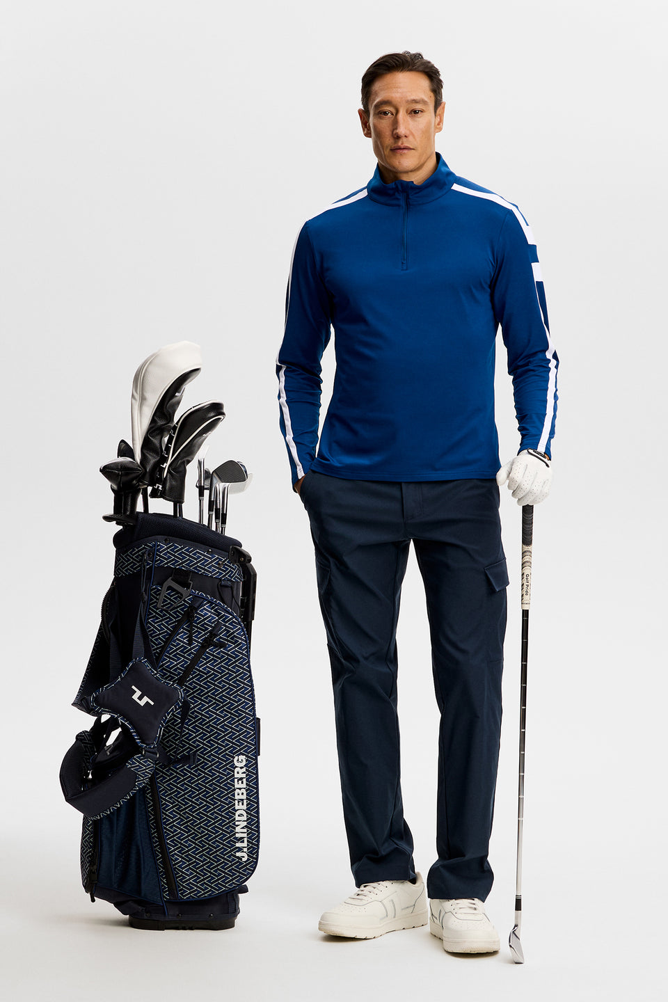 Keaton Quarter Zip Mid Layer / Estate Blue