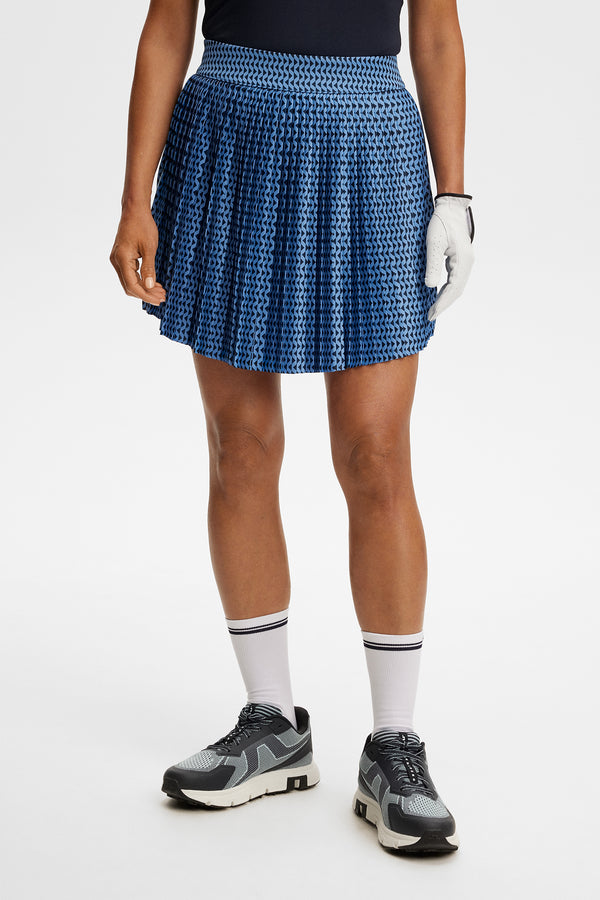 Brooke Print Skirt / Diamond Riviera Navy S