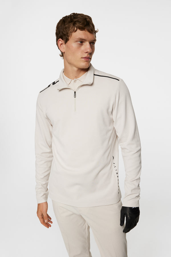 Leon Quarter Zip Mid Layer / Moonbeam