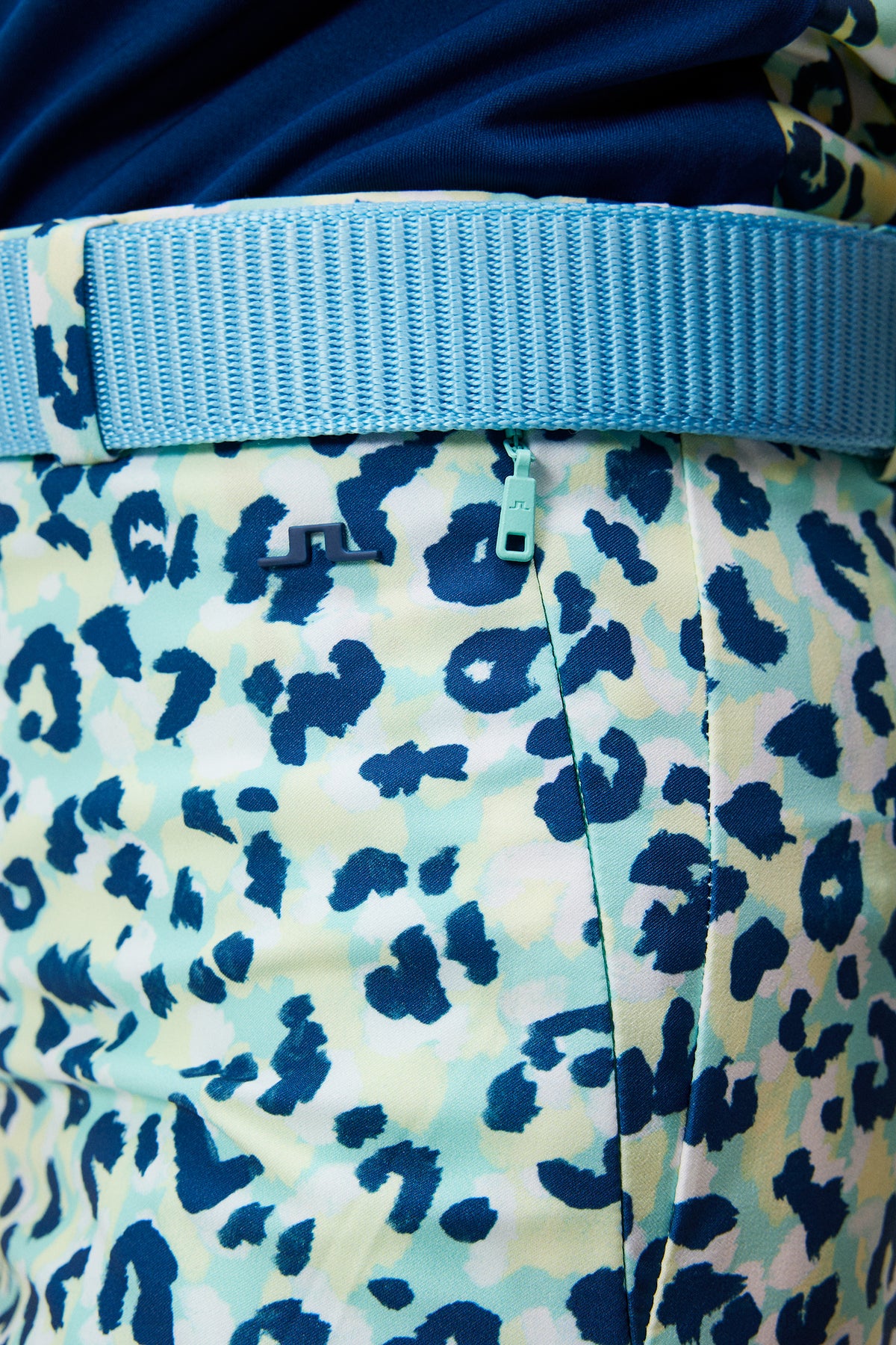 Pia Print Pant / Leopard Aruba Blue