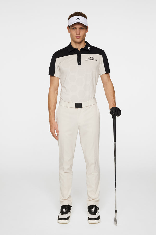 Anders Tour Mesh Slim Fit Polo / Black