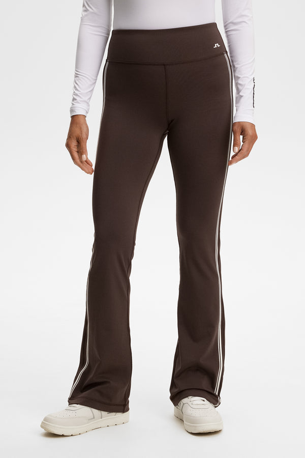 Zienna Flared Leggings / Seal Brown