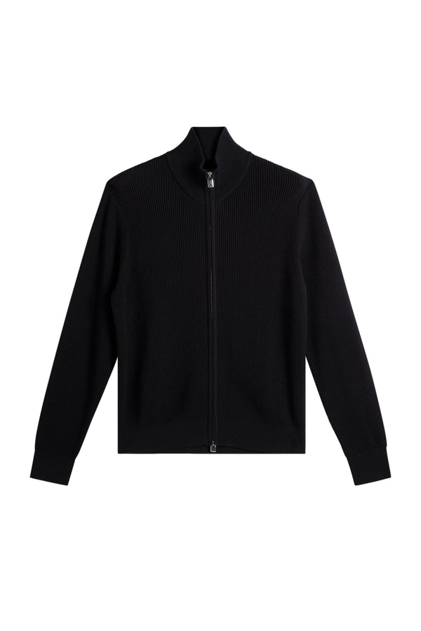 Alexis Full Zip Cardigan / Black