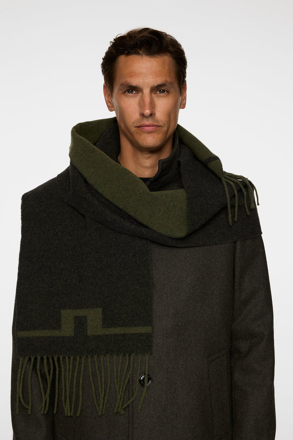 Champ Double Sided  Scarf / Forest Green