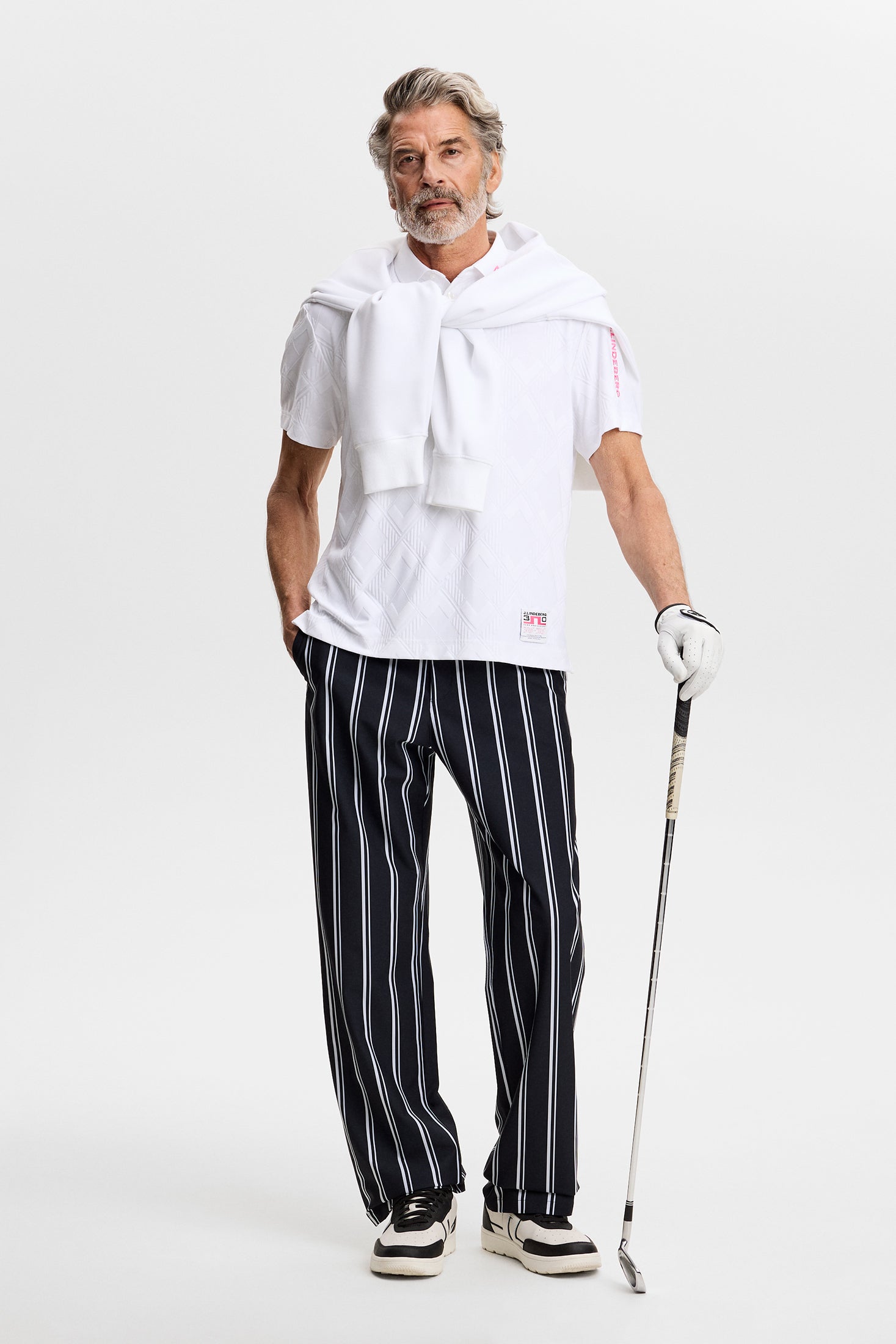 30Y Matt Relaxed Polo / White | J.Lindeberg Official