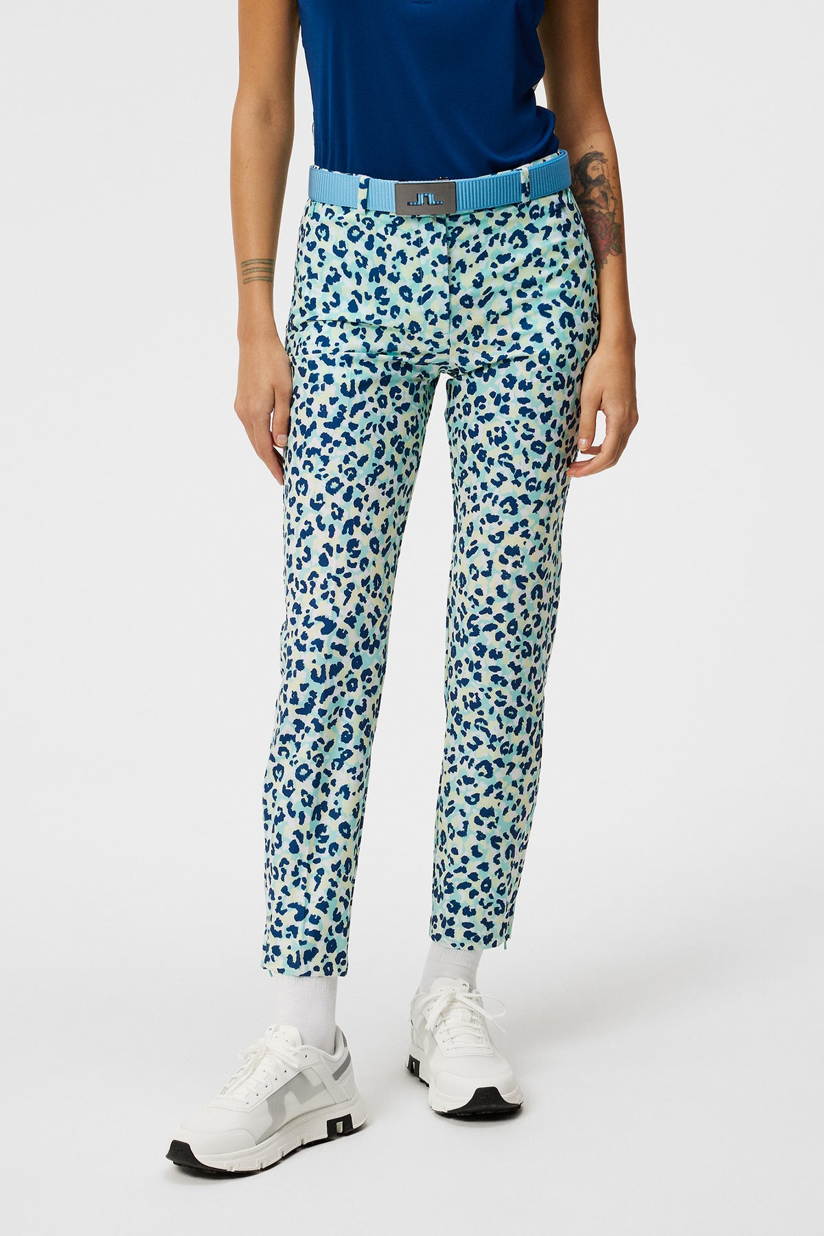 Pia Print Pant / Leopard Aruba Blue