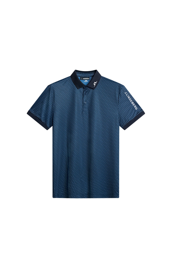 Tour Tech Print Polo / Shadow Bridge Navy S