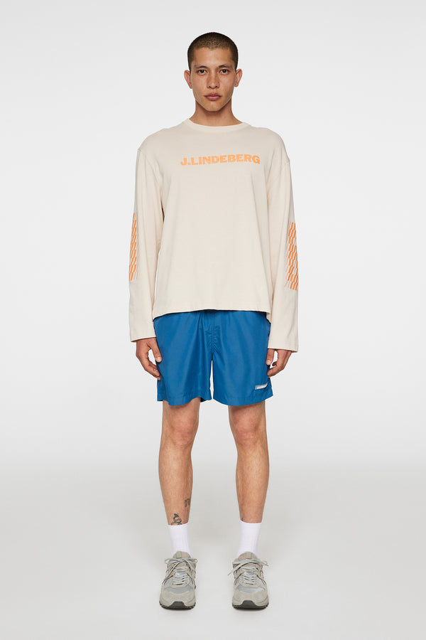 Walsh LS Print T-shirt / Moonbeam