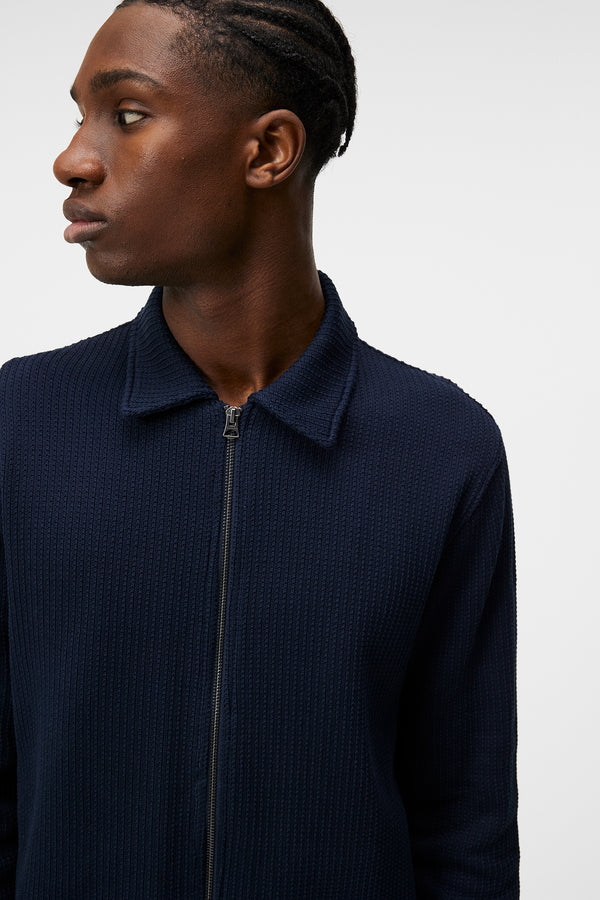 Lansa Jersey Zip Jacket / JL Navy