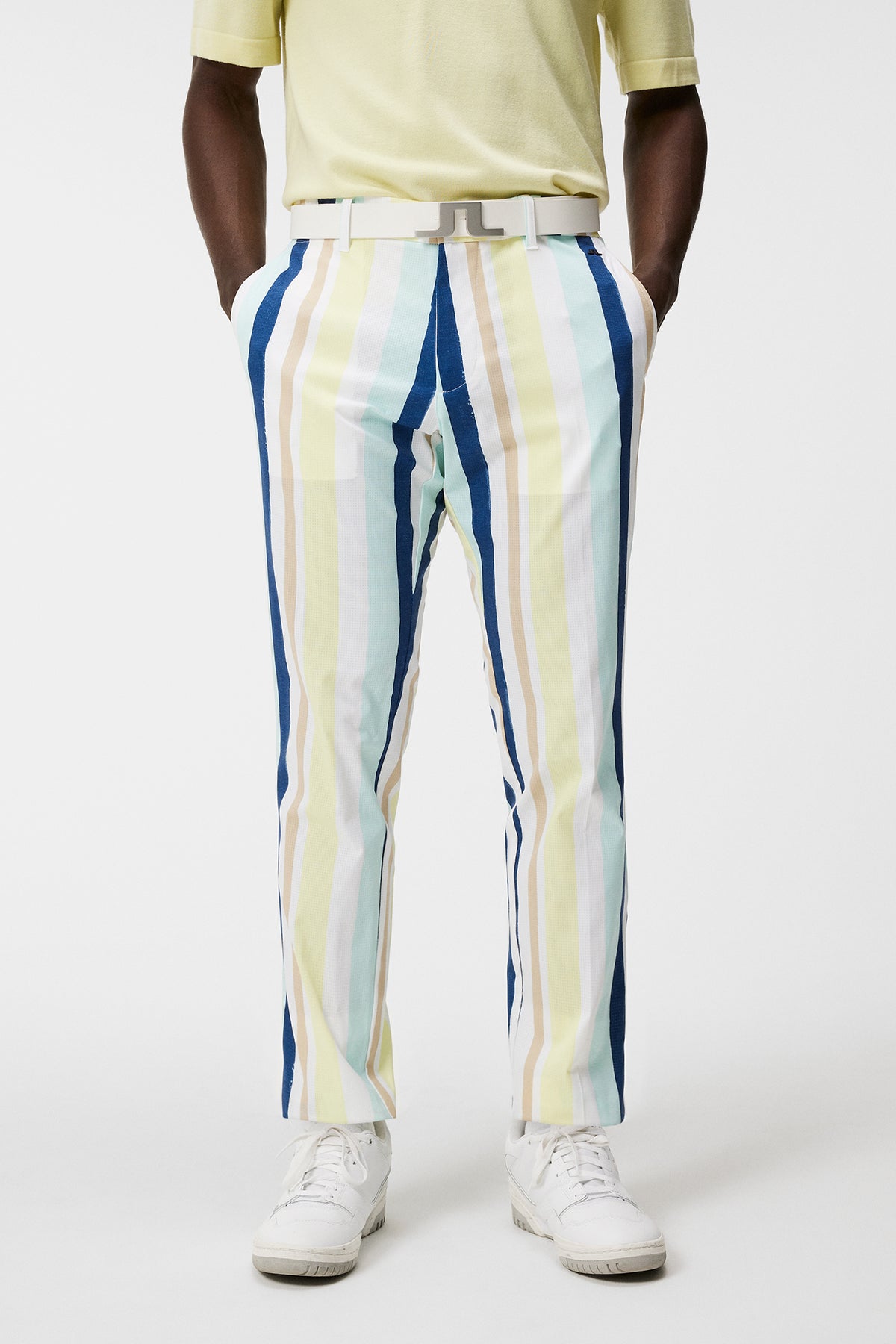 Tim Print Pant / Painted Stripe Wax Yellow