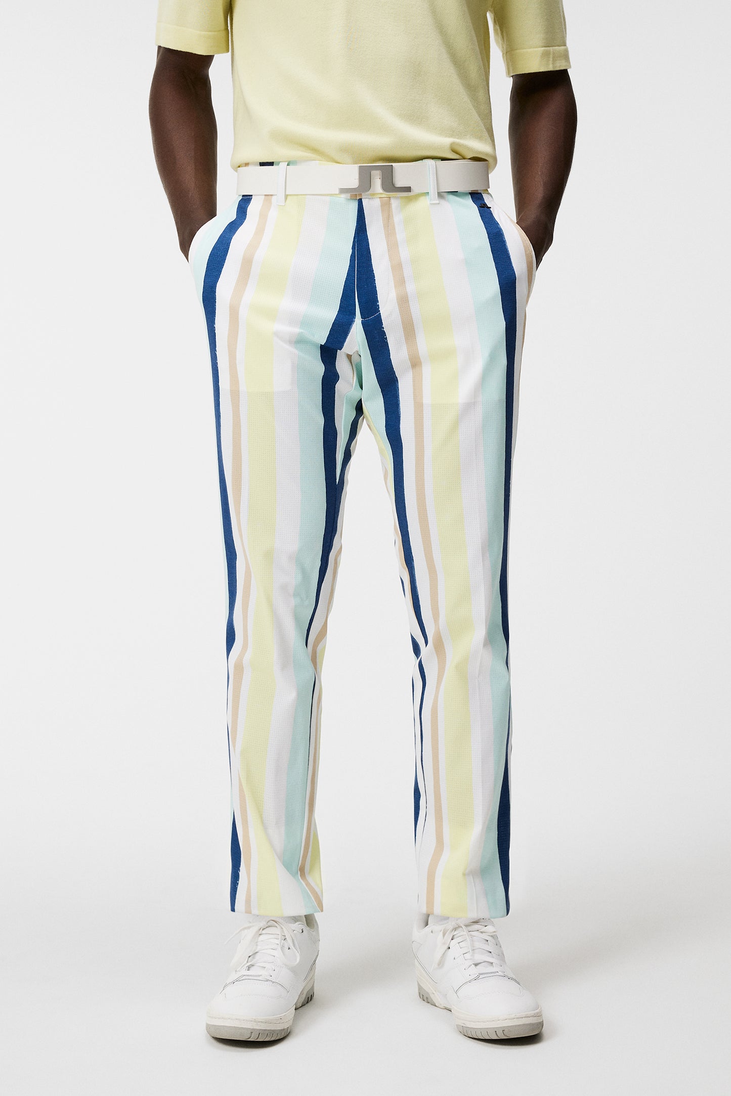 Tim Print Pant / Painted Stripe Wax Yellow