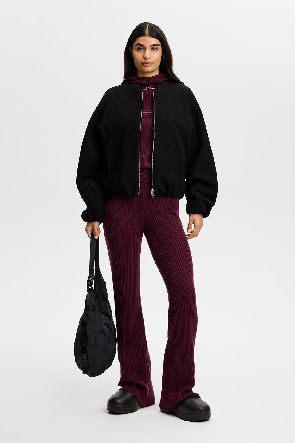 Beatrice Bomber Jacket / Black